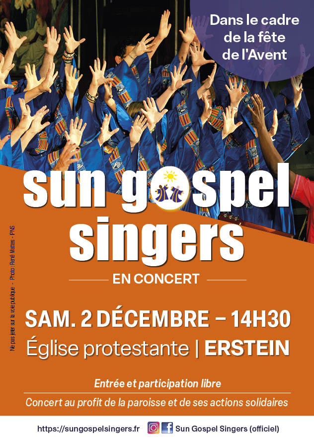 Sun Gospel Singers - Tournée des 20 ans à Erstein