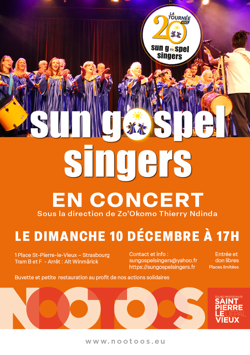 Sun Gospel Singers - Tournée des 20 ans à Strasbourg