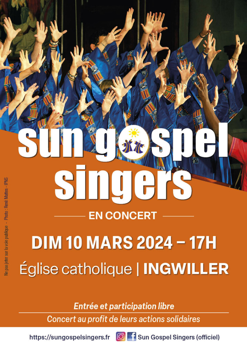 Concert Sun Gospel Singers Ingwiller 2024