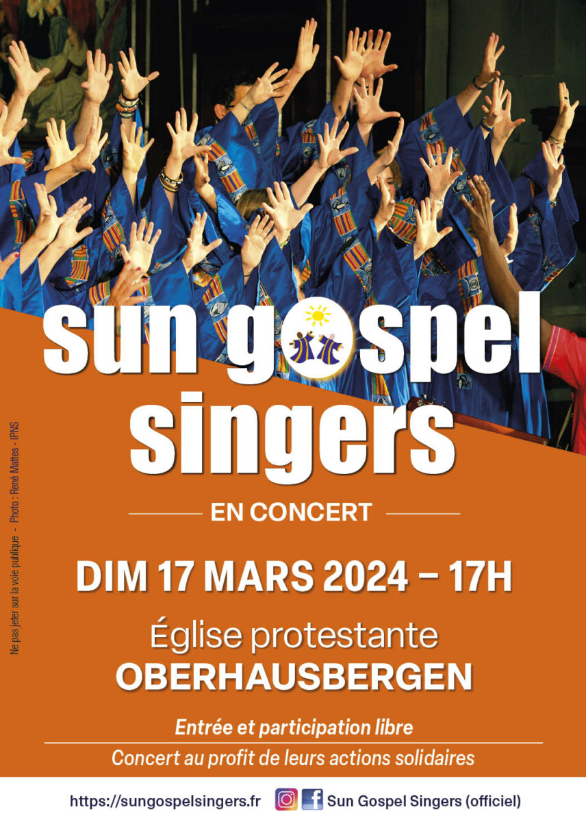 Concert Sun Gospel Singers Oberhausbergen 2024
