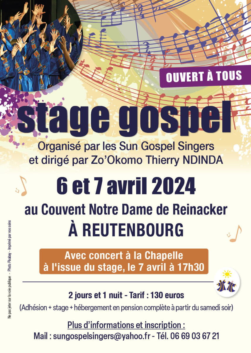 Stage gospel Alsace Reutenbourg