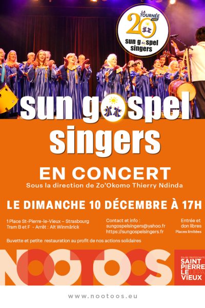 Sun Gospel Singers - Tournée des 20 ans à Strasbourg